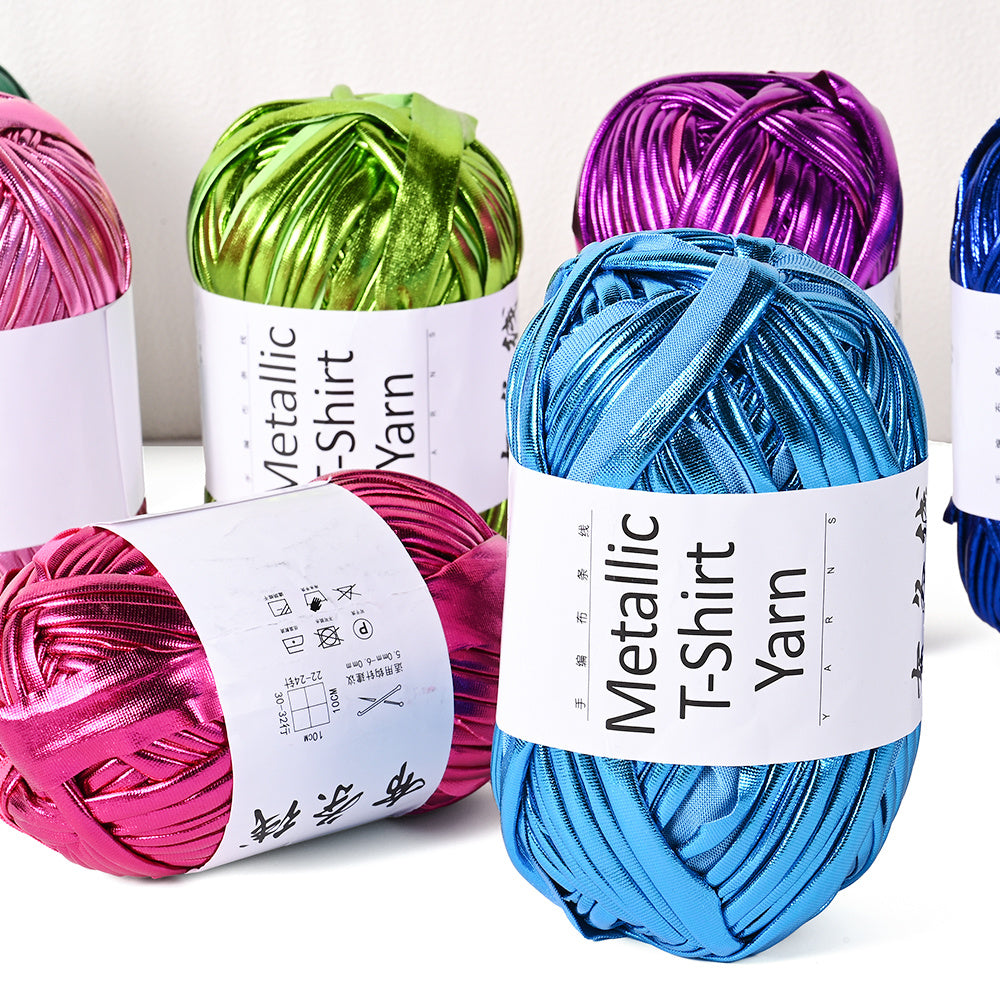 1PC 100g Metallic T-Shirt Yarn