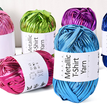1PC 100g Metallic T-Shirt Yarn
