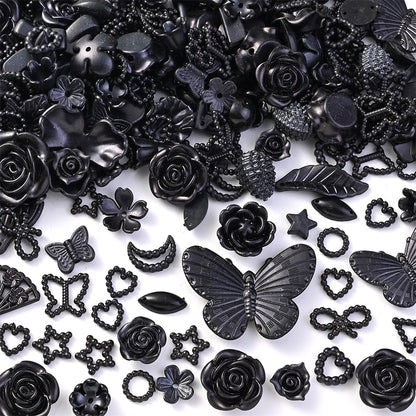 30g 8-40mm Bohemian Style Acrylic Mixed Beads