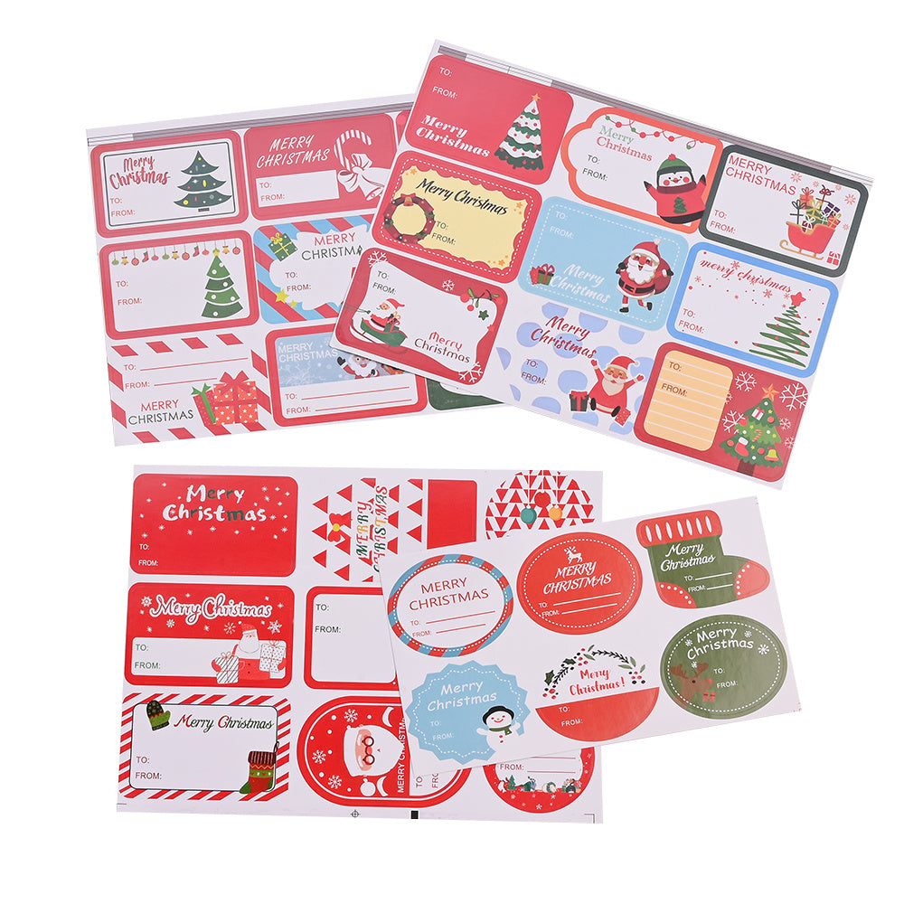 Merry Christmas Rectangular Stickers