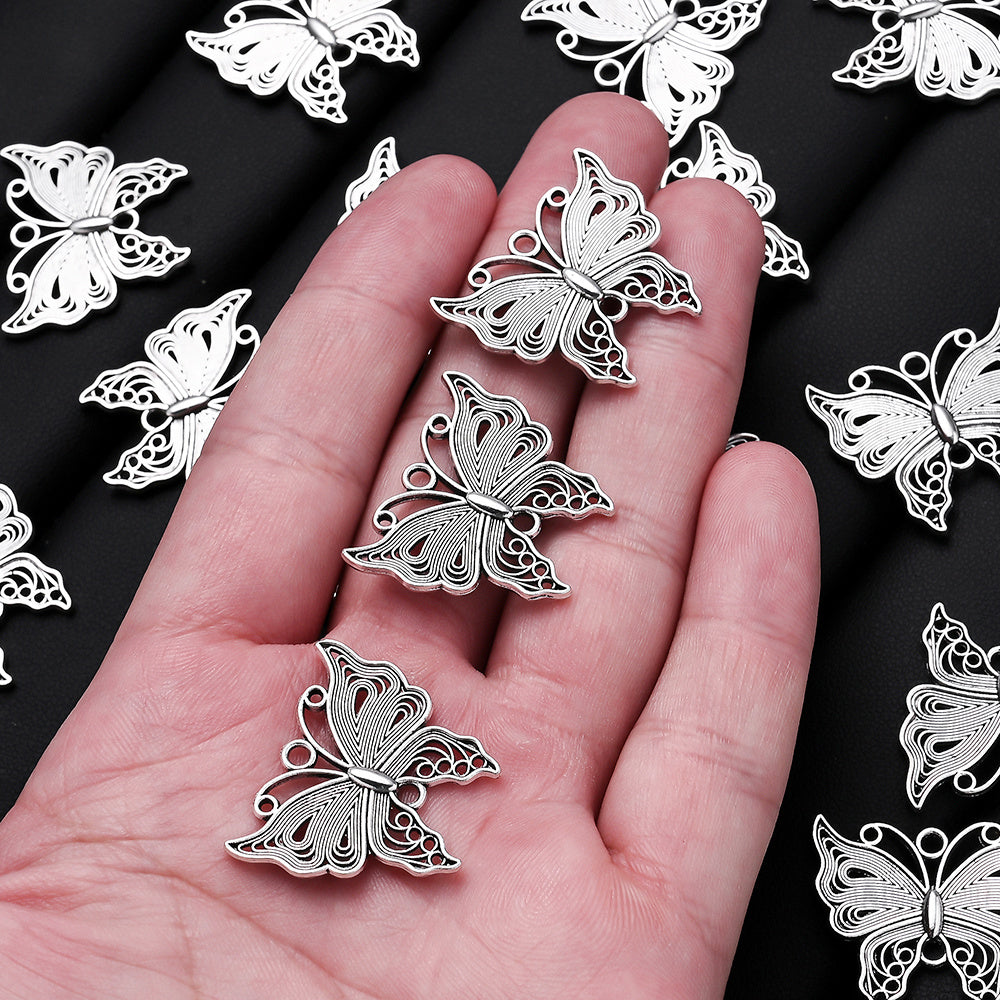 Vintage Butterfly Alloy Charms
