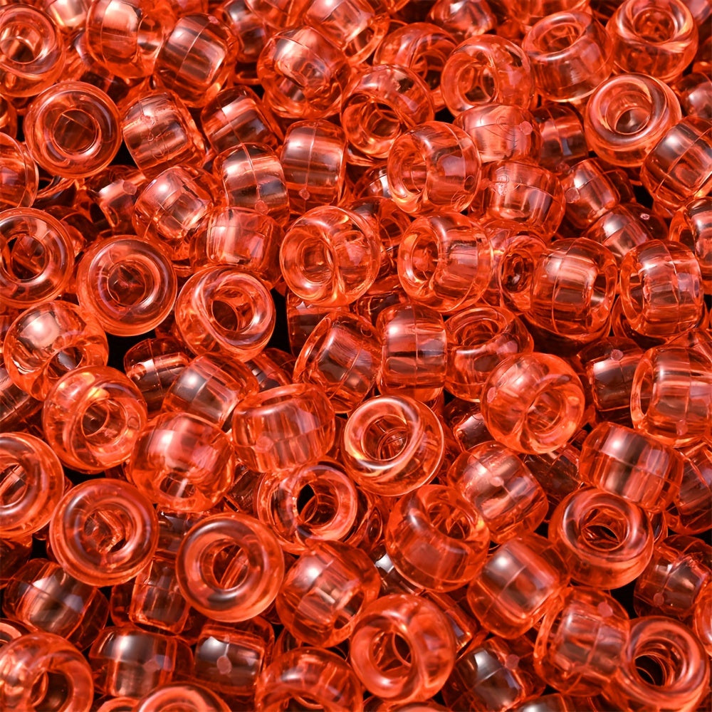 Transparent Colorful Pony Beads