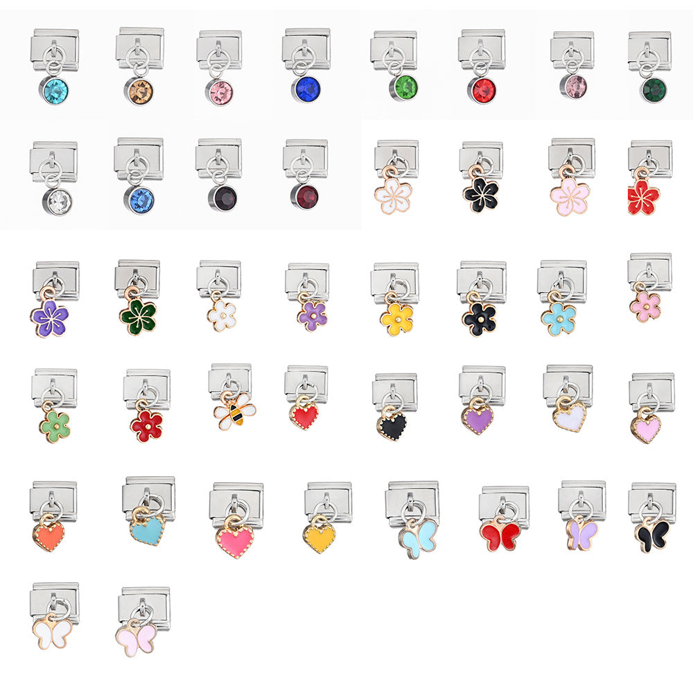 Mixed Style Stainless Steel Modular Charms