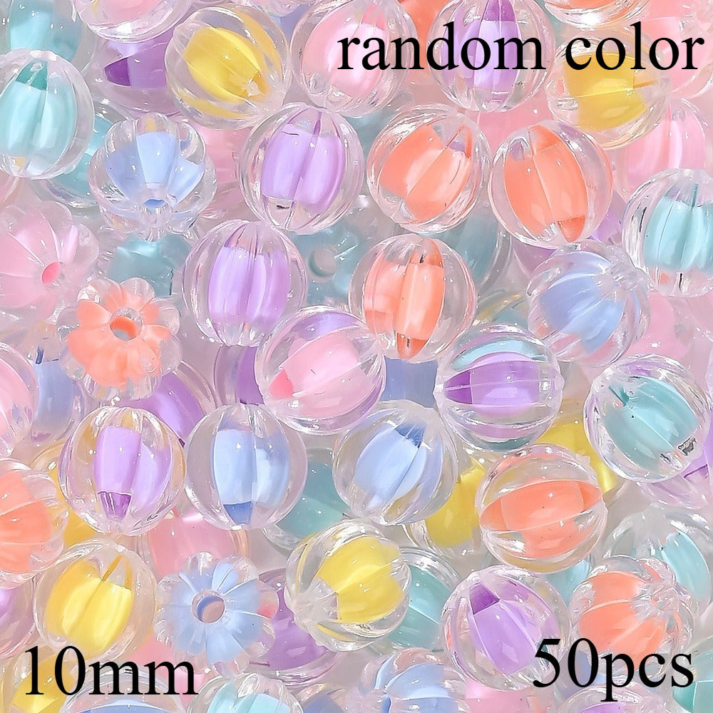 Acrylic Pumpkin Beads