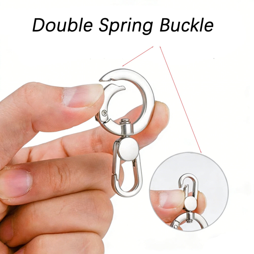 10PCS Swivel Snap O-Ring Keychain Clasp Set