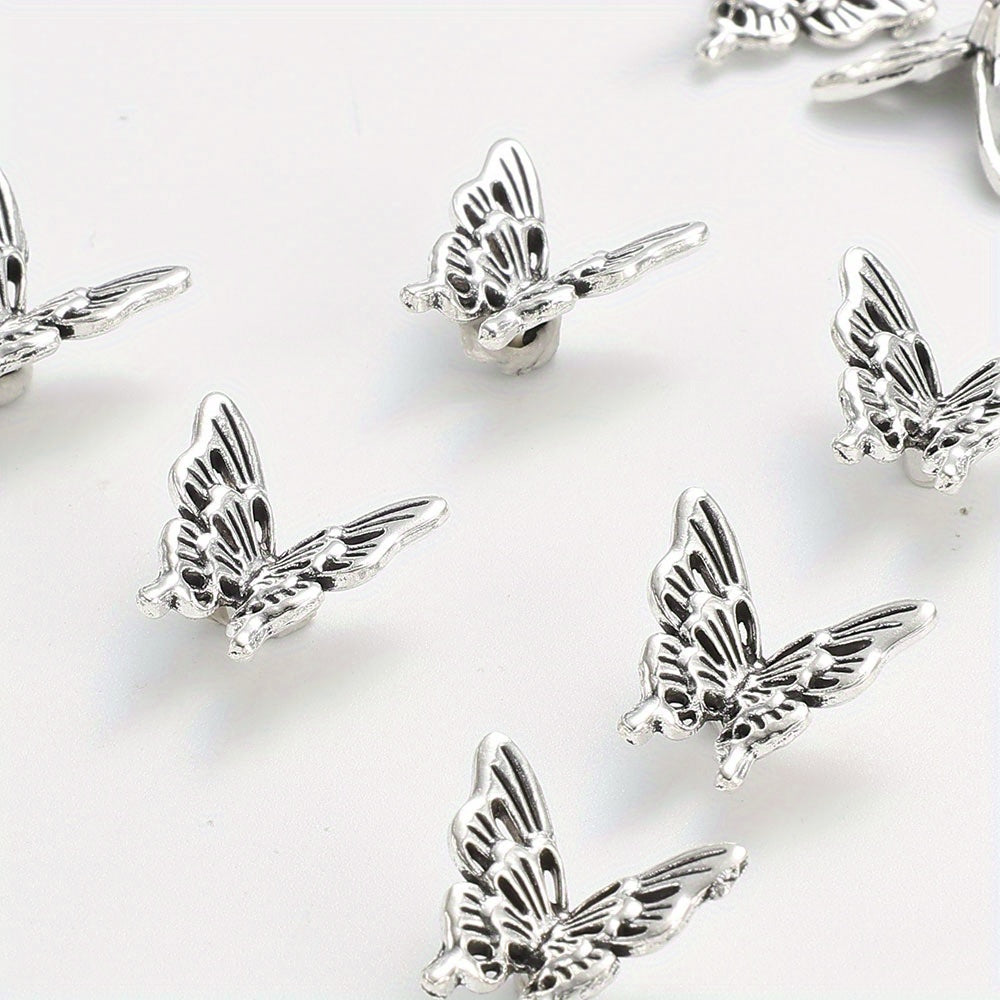 20pcs 14x15mm Alloy Butterfly Spacer Beads