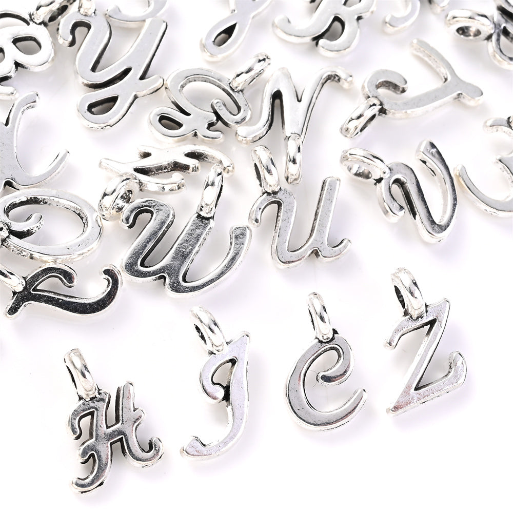 A-Z Alloy Letter Pendant Charms