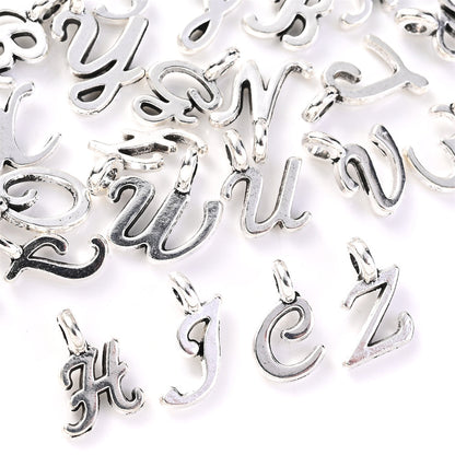 A-Z Alloy Letter Pendant Charms