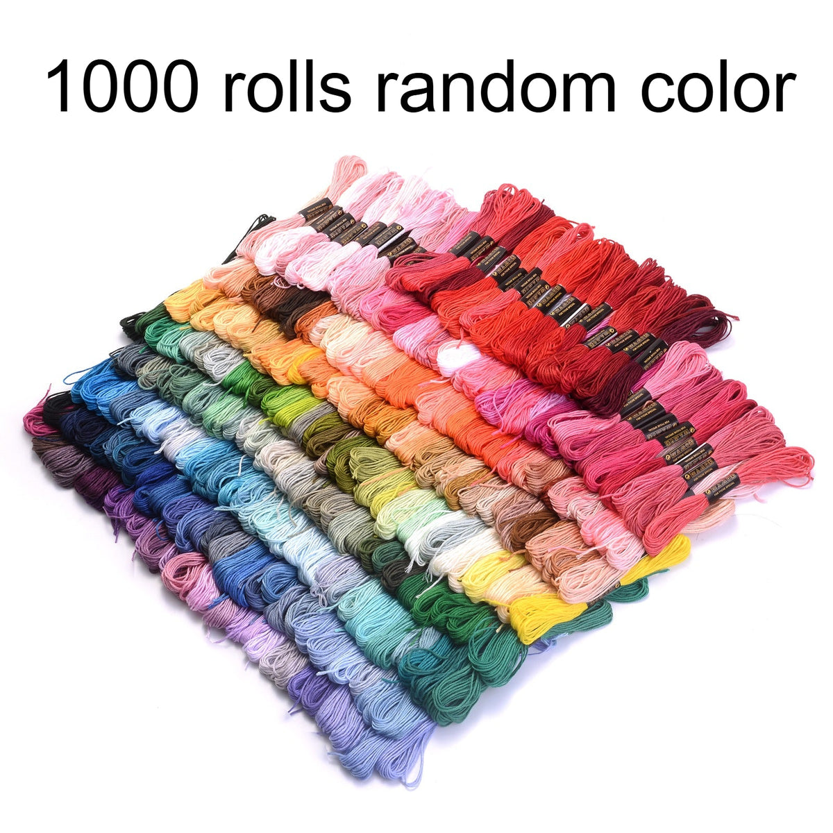 1000PCS Multicolor Embroidery Thread Set