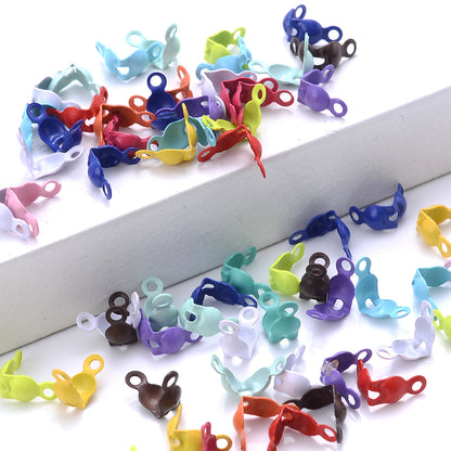 100/200pcs 4x8mm Ball Chain Connector Crimp Beads