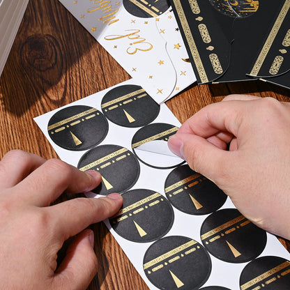 Eid Mubarak Golden Foil Stickers