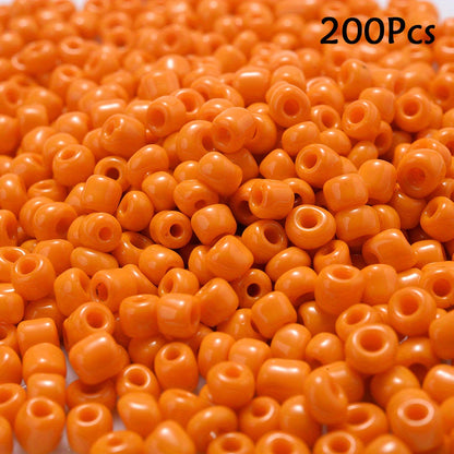 Red & Orange Czech Glass Seed Beads