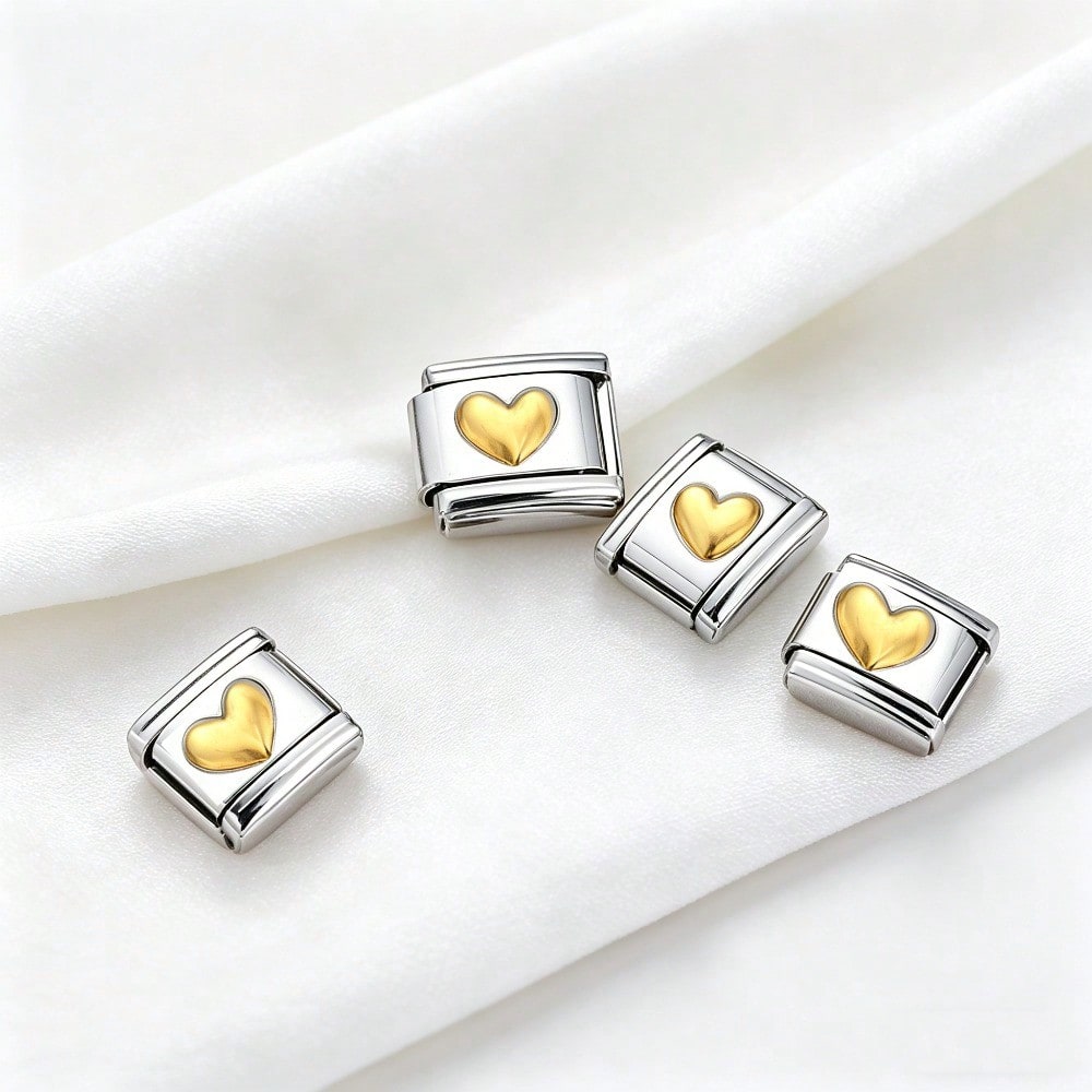 Golden Arabic Numeral Bracelet Module