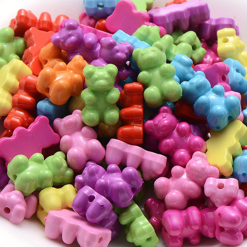 Candy Color Acrylic Gummy Bear Beads