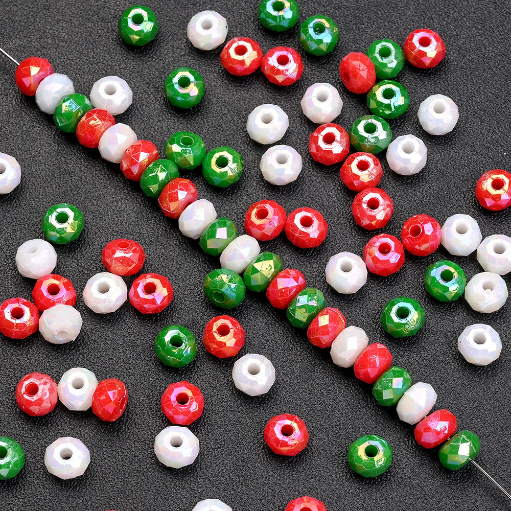Christmas Acrylic Wheel Beads
