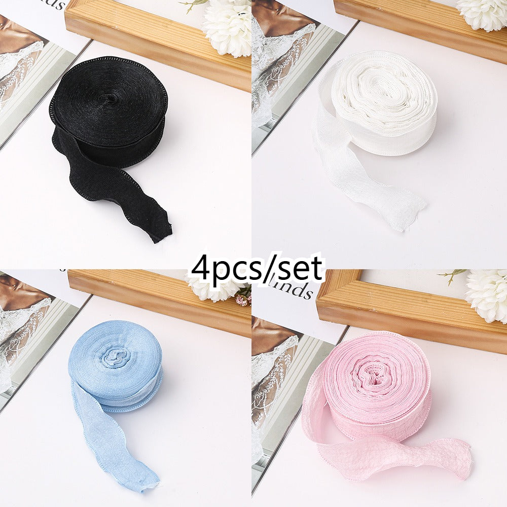 Pleated Fishtail Tulle Ribbon for Floral & Gift Decoration