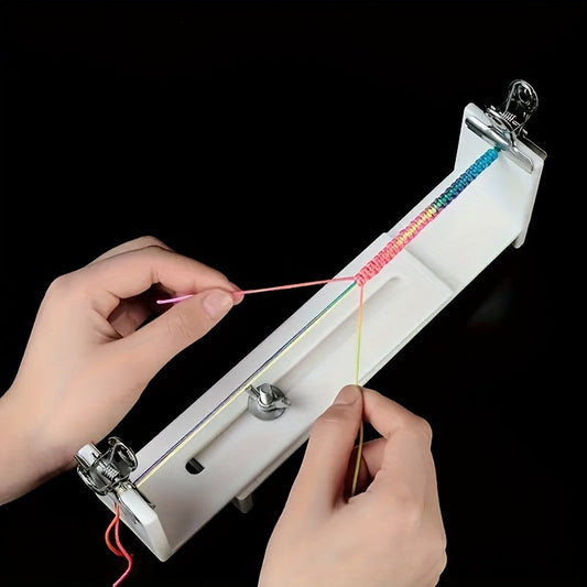 Adjustable Plastic Bracelet Making Tool with 2 Clips