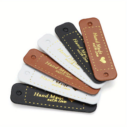 Gold Love Pattern Rectangular Labels