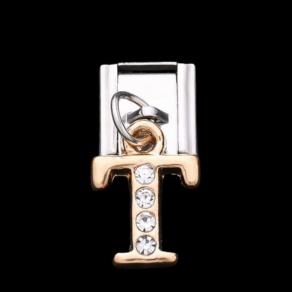 1PC Rhinestone A-Z Letter Modular Bracelet Charm Set