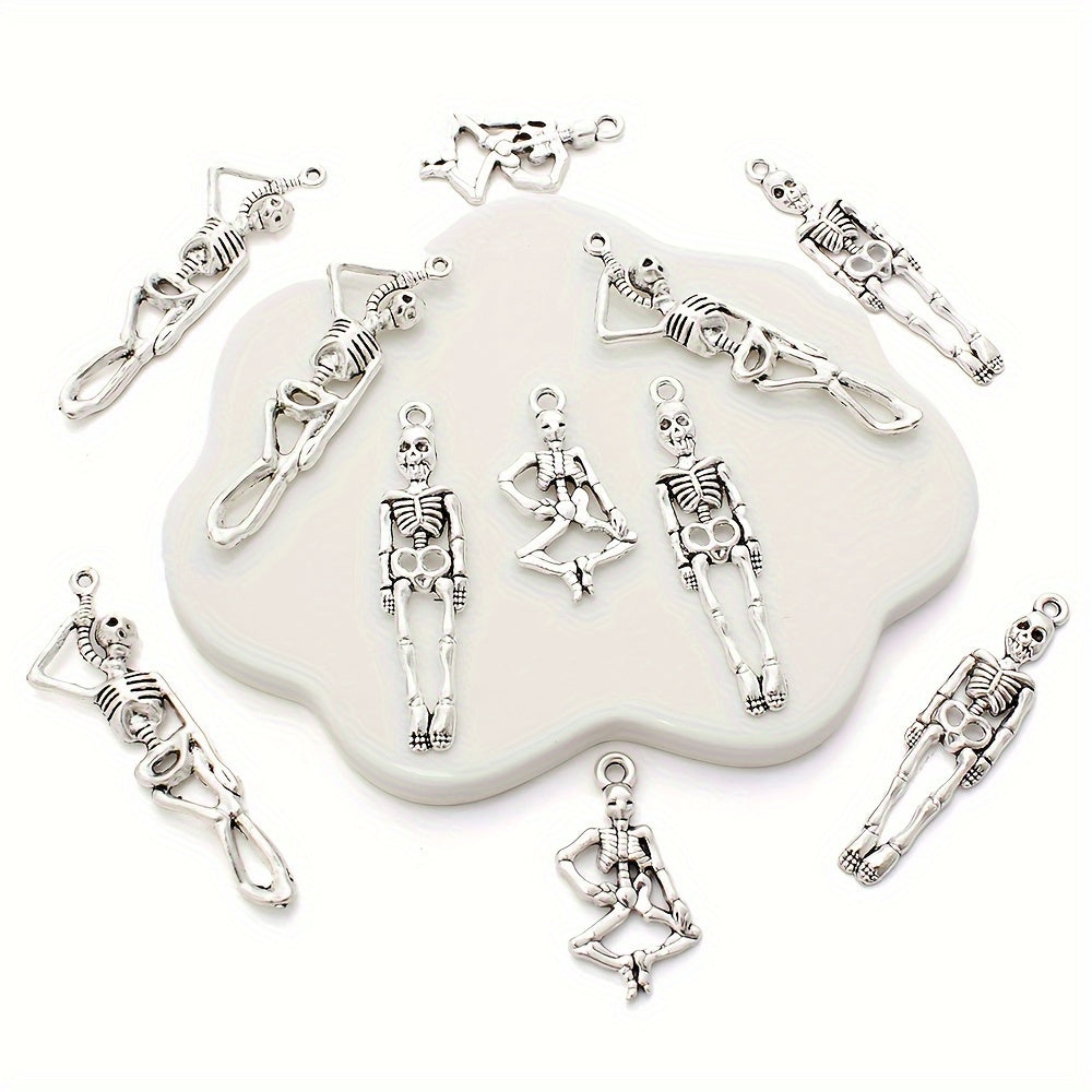 Ancient Silver Skull Alloy Pendants