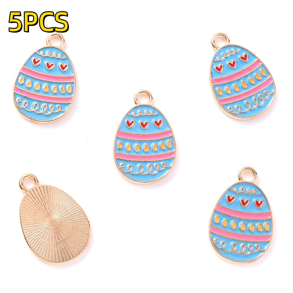 Easter Egg Alloy Pendants