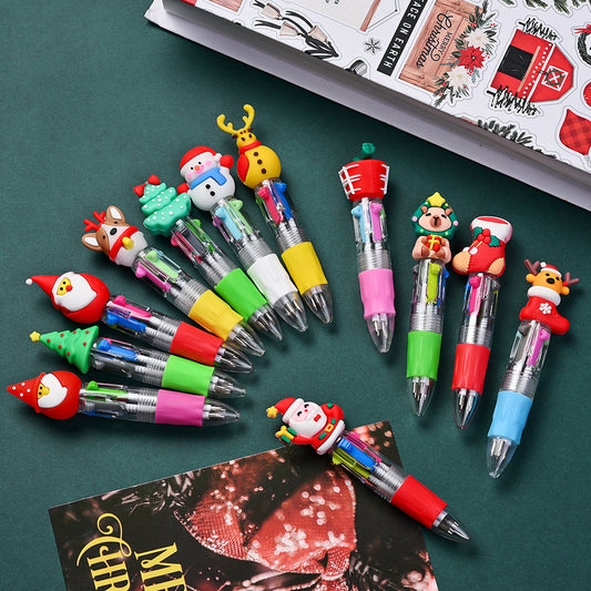 Christmas Four-Color Ballpoint Pens