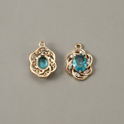 Glass Flower Pendants