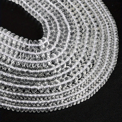 Transparent Abacus Crystal Beads