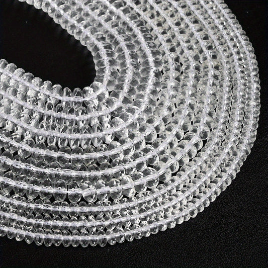 Transparent Abacus Crystal Beads