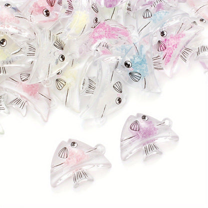 Resin Transparent Luminous Pendant Charms