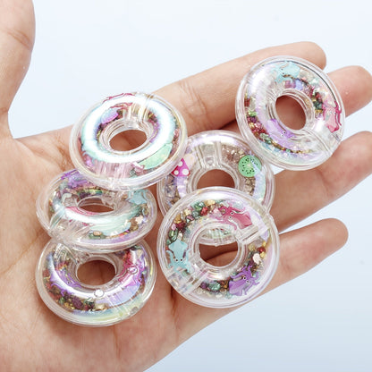 2/3.3cm Large-Hole Donut Acrylic Spacer Beads
