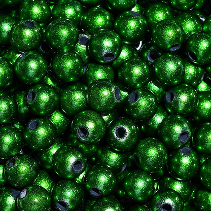50/100/200pcs 8/10/12mm Colorful Round Acrylic Glossy Beads