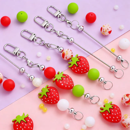 Strawberry Theme Keychain Making Kit