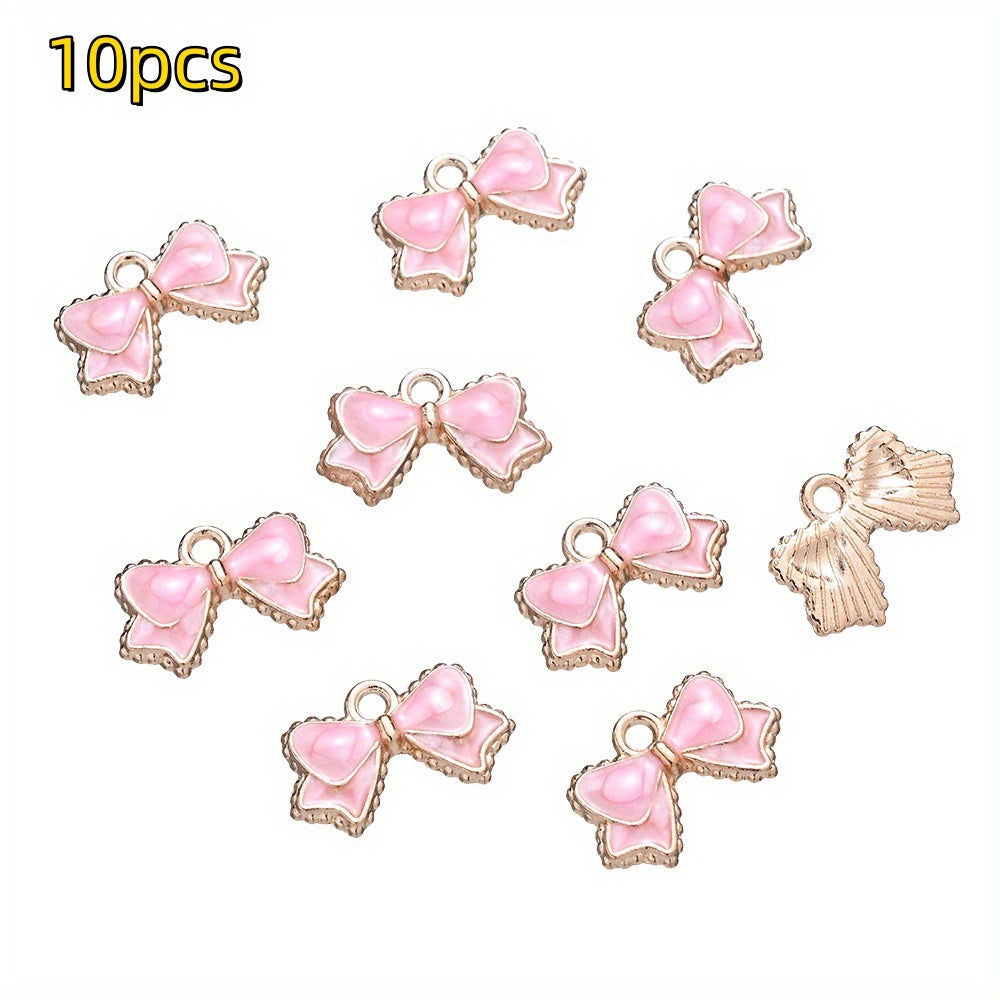 Bow-Tie Enamel Metal Charms