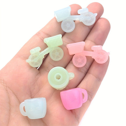 Bike Water Cup Shape Acrylic Beads