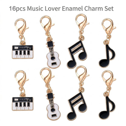 Music-Themed Alloy Pendant Charms