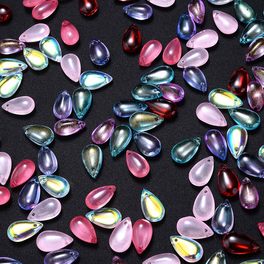 Mixed Water Drop Glass Beads