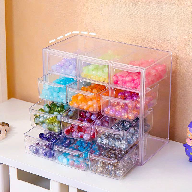 6/9/12-Grid Clear Acrylic Jewelry & Craft Storage Organizer
