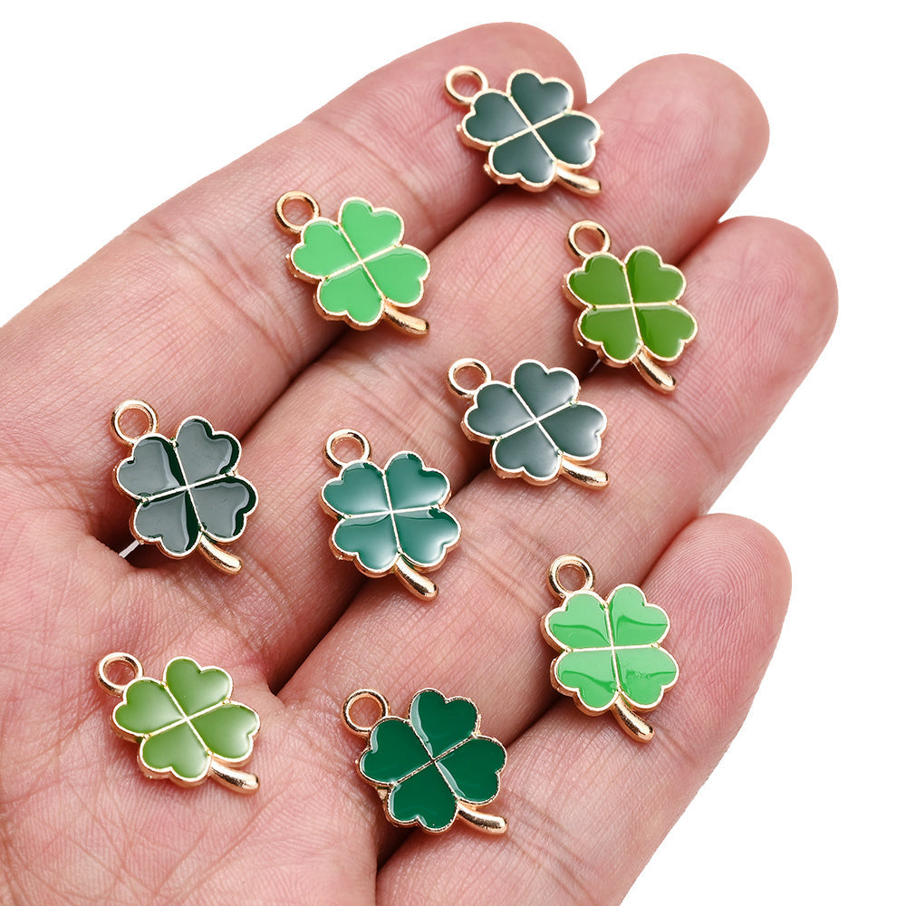 Lucky Four-Leaf Clover Alloy Pendants