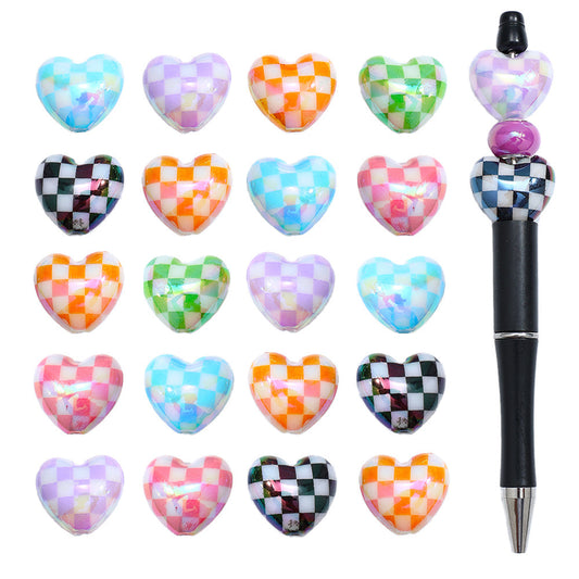 18/20pcs Randomly Mixed Acrylic Focal Bowknot Beads