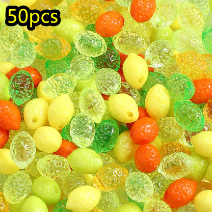Frosted Macaron Acrylic Beads
