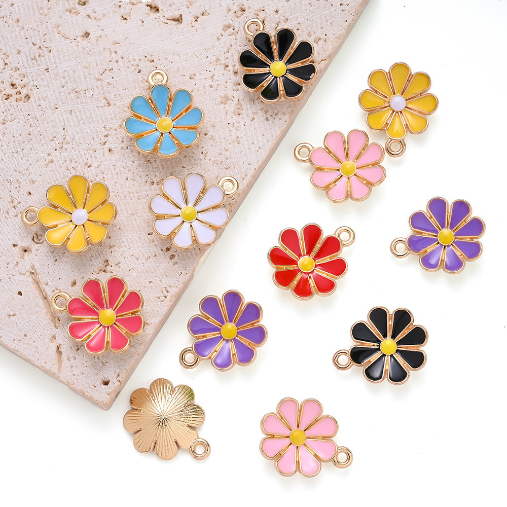Colorful Daisy Flower Pendant Charms
