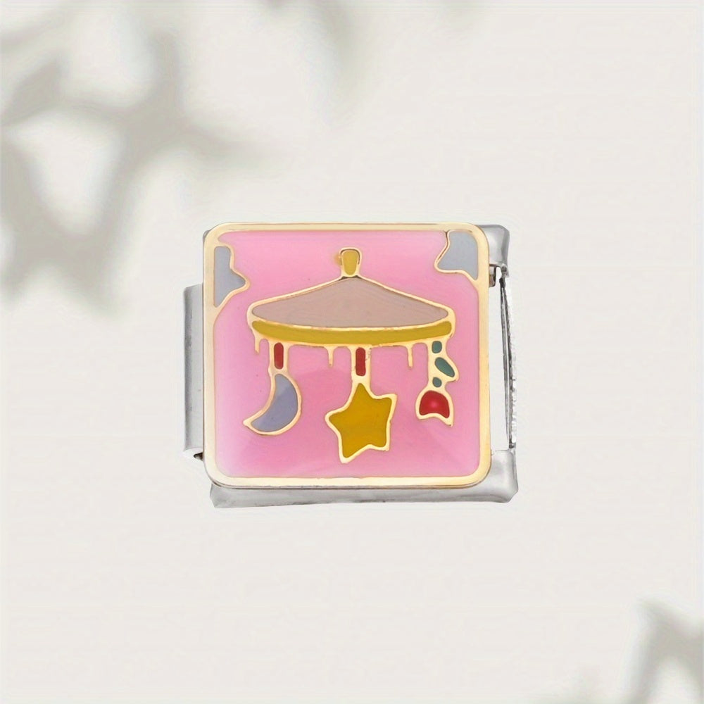 1pc Sun Star Moon Dark Cloud Television Charm Bead