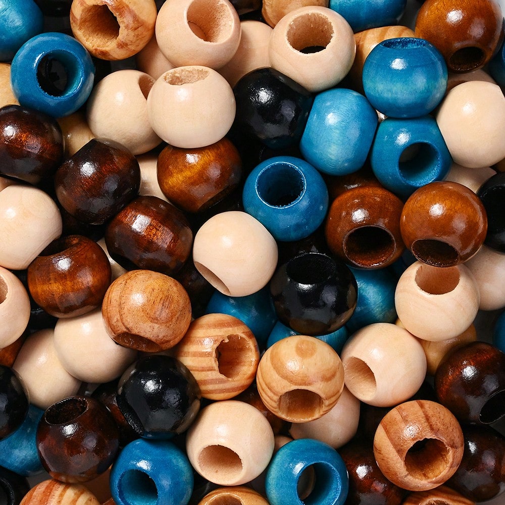 10/30/50pcs 16x20mm Natural Wood Beads