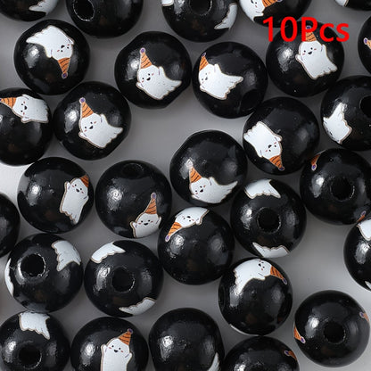 Halloween Wooden Beads