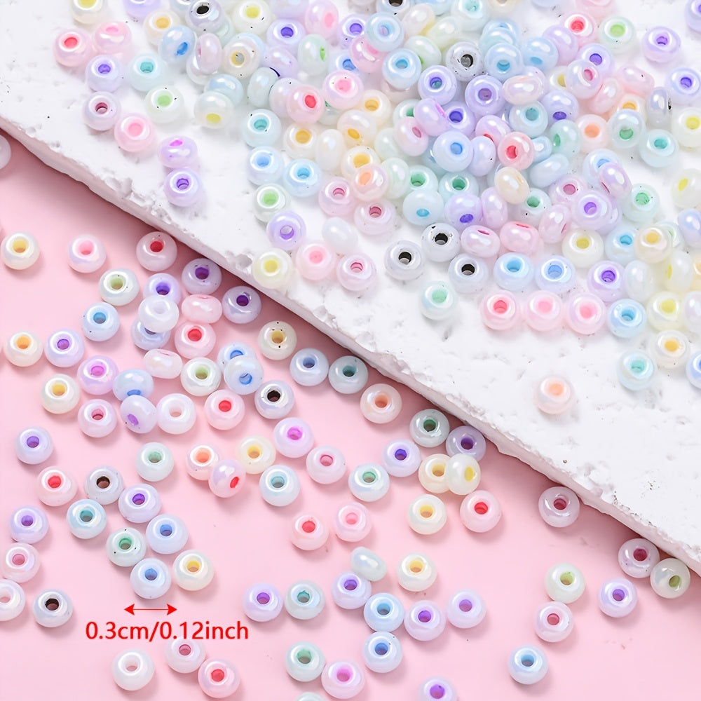 Colorful 3 mm Donut Rice Spacer Beads