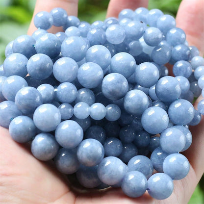 4/6/8/10mm Aquamarine Blue Stone Loose Beads