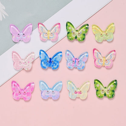 Spring Butterfly Print Sewing Buttons