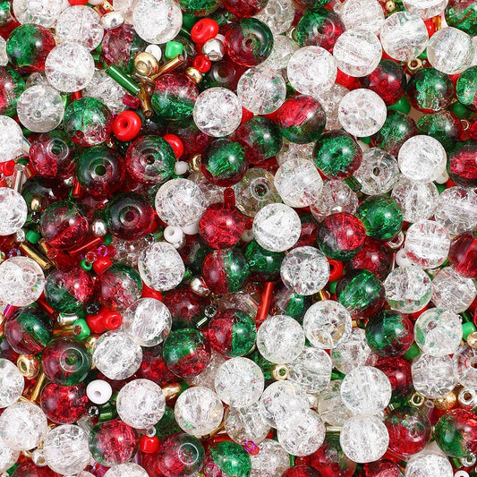 Christmas Mixed Acrylic Beads