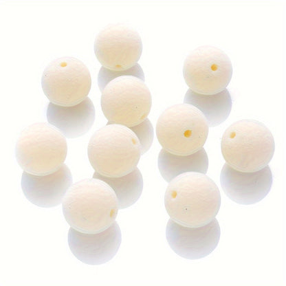 Flocking Pompom Acrylic Beads